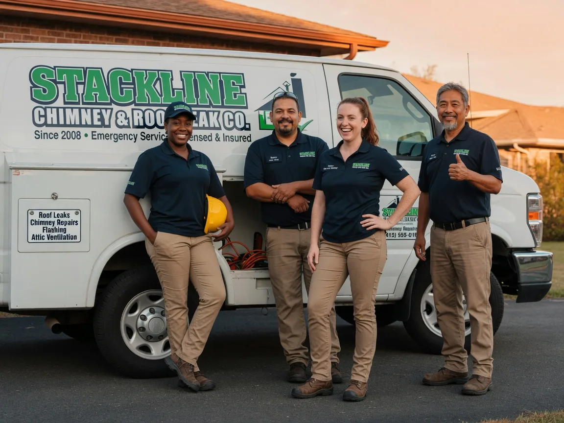 Chimney flashing repair company in Knickerbocker, TX